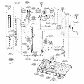 Main 3 Diagram and Parts List for ARUN096BTE4 AWGBLUS LG Air Conditioner