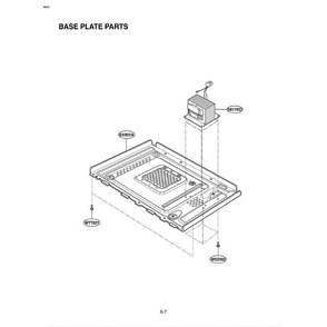 Section 6 Diagram and Parts List for LMA1150SV CSLELGA LG Microwave Oven Combo