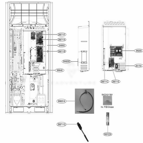 Main 1 Diagram and Parts List for ARUM072DTE5 AWGBLUS LG Air Conditioner