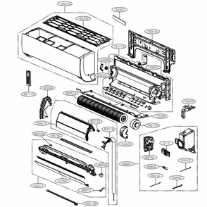 Indoor Unit Diagram and Parts List for LSN090HSV5 AK6GEUS LG Air Conditioner