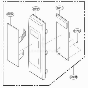 Controller Parts Diagram and Parts List for KCMC155JBL ABKEKAD LG Range