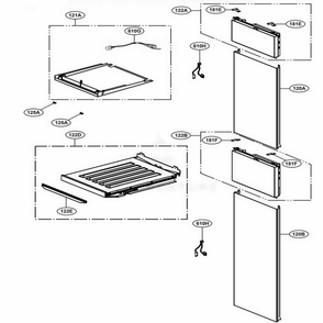 Perform Part 1 Diagram and Parts List for SKSCW241RP ASWCNA0 LG Range