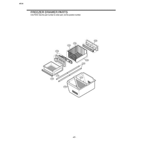 Section 12 Diagram and Parts List for 75082 ASWCSEA LG Refrigerator