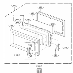 Part Location Diagram of 4890W1A039B LG GLASS