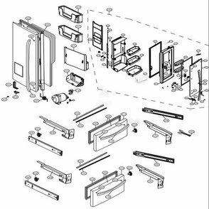 Part Location Diagram of MEG64120403 LG HOLDER,GASKET