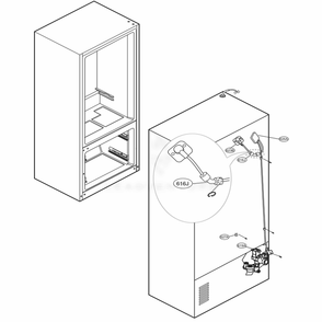 Valve And Water Tube Parts Diagram and Parts List for LRFXS2503S ASTCNA0 LG Refrigerator