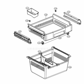 Part Location Diagram of MCR64973301 LG DECOR,TRAY