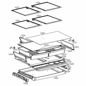 Refrigerator Parts Diagram and Parts List for LFC24786ST ASTCNA0 LG Refrigerator