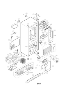 Case Parts Diagram and Parts List for LDC22720TT 03 LG Refrigerator