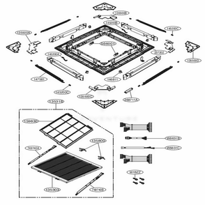 Part Location Diagram of MCK36453701 LG COVER