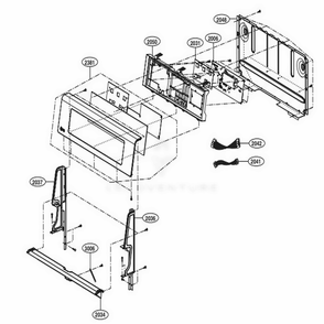 Controller Parts Diagram and Parts List for LRE3193BM FBMLLGA LG Range