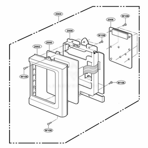 Controller Parts Diagram and Parts List for 89942490 ALESEA LG Range