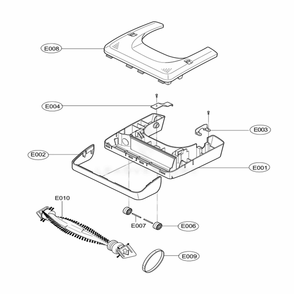 Main 2 Diagram and Parts List for 35079 ARUESRS LG Canister Vacuum