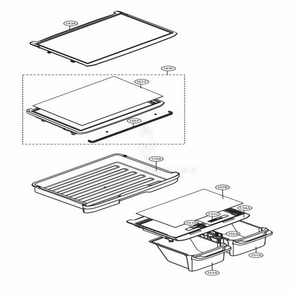 Refrigerator Parts Diagram and Parts List for 78033 ASTCSE5 LG Refrigerator