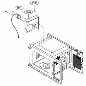 Sensor Parts Diagram and Parts List for LSRM2010ST CSBESTD LG Wall Oven
