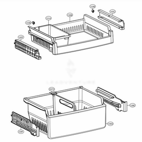 Freezer Parts Diagram and Parts List for 78044 ABICSE1 LG Refrigerator