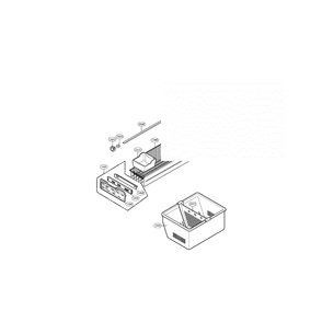 Freezer Diagram and Parts List for LFX25960SB 00 LG Refrigerator