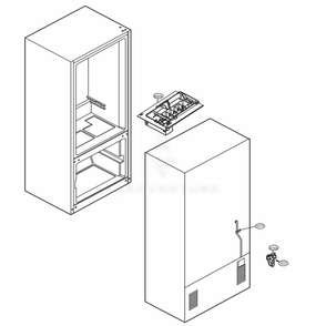 Ice Maker Parts Diagram and Parts List for 72303 ASTCSE0 LG Refrigerator