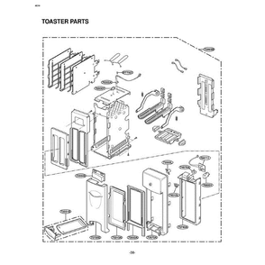 Section 7 Diagram and Parts List for LTM9020B AB1ELGA LG Microwave Oven Combo
