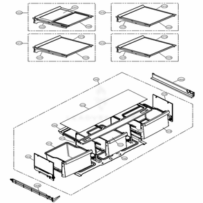 Refrigerator Parts Diagram and Parts List for LMXC23746S ASTCNA3 LG Refrigerator