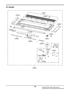 Diagram 1 Diagram and Parts List for PT-TAHW0 ENCBLUS LG Air Conditioner