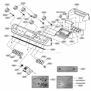 Part Location Diagram of EBR86433706 LG PCB ASSEMBLY,MAIN