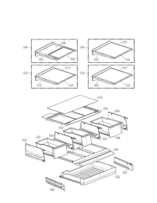 Refrigerator Parts Diagram and Parts List for LFX31925SW 01 LG Refrigerator