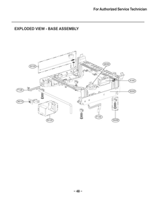 Base Assembly Diagram and Parts List for D1471DBK ABDESEU LG Dishwasher