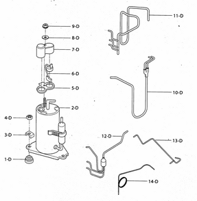 Compressor Parts Diagram and Parts List for 58074100400  Kenmore Air Conditioner