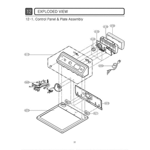 Section 2 Diagram and Parts List for DLG5932W ABWEEUS LG Dryer