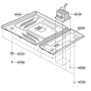 Base Plate Parts Diagram and Parts List for MT1110SKQ CWHEWRP LG Wall Oven