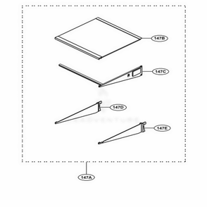 Movable Part 2 Diagram and Parts List for SKSCF3001P ASWCNA0 LG Range