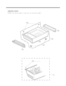 Freezer Parts Diagram and Parts List for GC-L258VQXD ASWCNA6 LG Refrigerator
