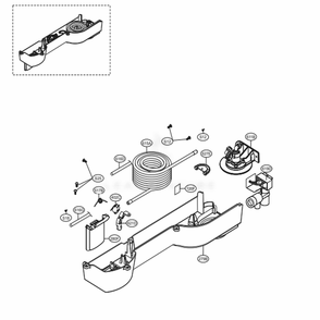 Dispenser Parts Diagram and Parts List for 79439 AWBCSE5 LG Refrigerator