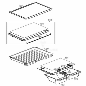 Refrigerator Parts Diagram and Parts List for 78039 AWBCSE0 LG Refrigerator