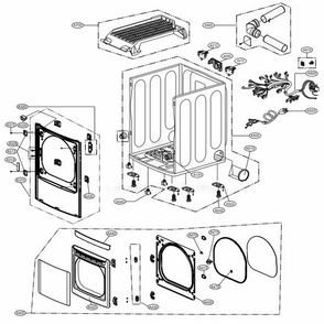 Part Location Diagram of EAD60946235 LG HARNESS,MULTI