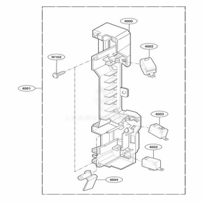 Latch Board Parts Diagram and Parts List for LMVM2085SW CWHELGA LG Microwave