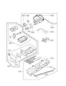 Panel Drawer Assembly Parts Diagram and Parts List for 79681383410  Kenmore Dryer