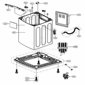 Part Location Diagram of MCK67652502 LG COVER,REAR