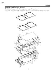 Refrigrator Parts Diagram and Parts List for GM-B223DQXM ASWCNA0 LG Refrigerator