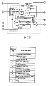 Wiring Diagram Diagram and Parts List for LW-B0714CL  LG Air Conditioner