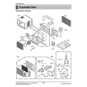 Part Location Diagram of 5421A20009D LG Evaporator Assembly,First