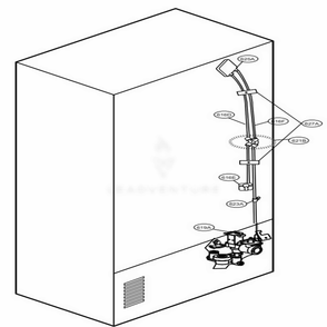 Valve And Water Tube Parts Diagram and Parts List for 74013 ASTCSE0 LG Refrigerator