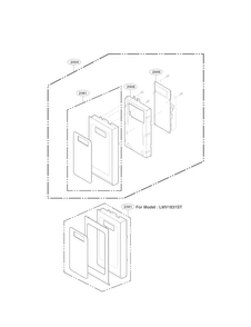 Controller Parts Diagram and Parts List for LMV1831SB  LG Microwave