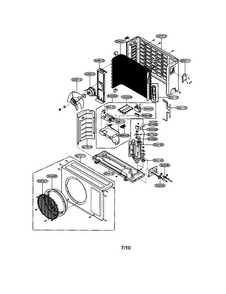 Room A/c Diagram and Parts List for LA121CNP  LG Air Conditioner
