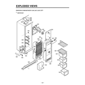 Section 2 Diagram and Parts List for LSC26945SW ASWCLGC LG Refrigerator