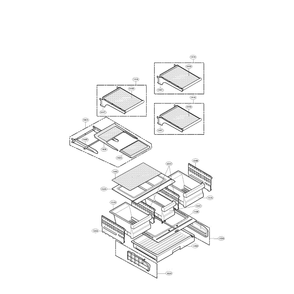 Refrigerator Diagram and Parts List for LMX25986SB 00 LG Refrigerator