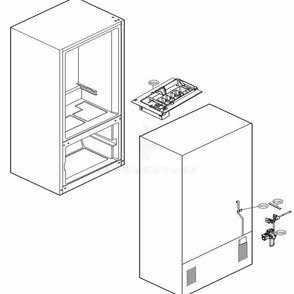 Icemaker Parts Diagram and Parts List for 78029 AWBCSE2 LG Refrigerator