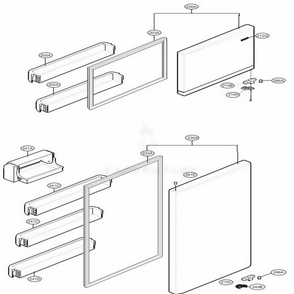 Part Location Diagram of ADD73896205 LG DOOR FOAM ASSEMBLY,REFRI