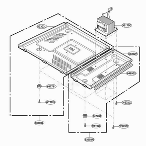Base Plate Parts Diagram and Parts List for MT4140SKQ AWHEWRP LG Range
